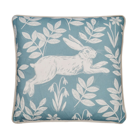 Spring Rabbit Outdoor Duck Egg 100% Cotton Flannelette Cushion Cover 43cm x 43cm product image 2