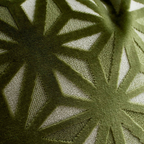 Star Geo Geometric Textured Green Filled Cushion / Cover 17" x 17" - Star Geo Cushion In Green 43 X 43Cm 2
