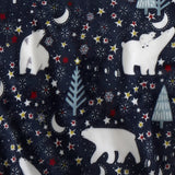 Starry Night Cosy Microfibre Duvet Cover Set - Starry Night Christmas Duvet Cover Set In Blue 3