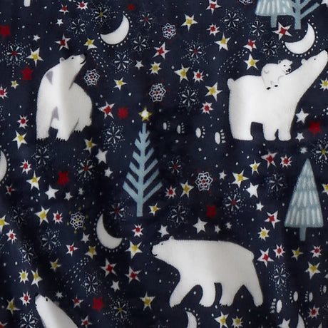 Starry Night Cosy Microfibre Duvet Cover Set - Starry Night Christmas Duvet Cover Set In Blue 3