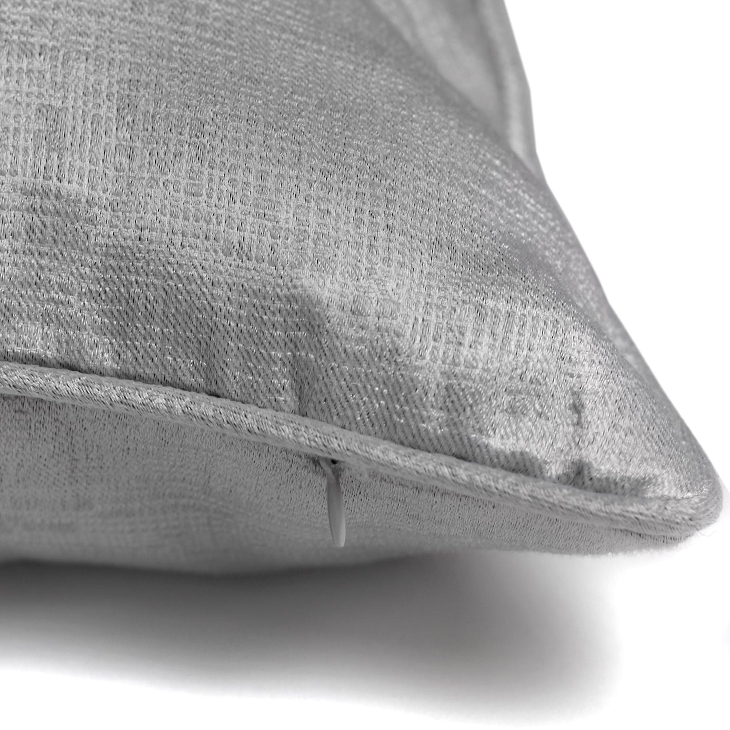 Strata Cushion Cover 43cm x 43cm - Silver - Strata Cushion In Silver 43 X 43Cm 2