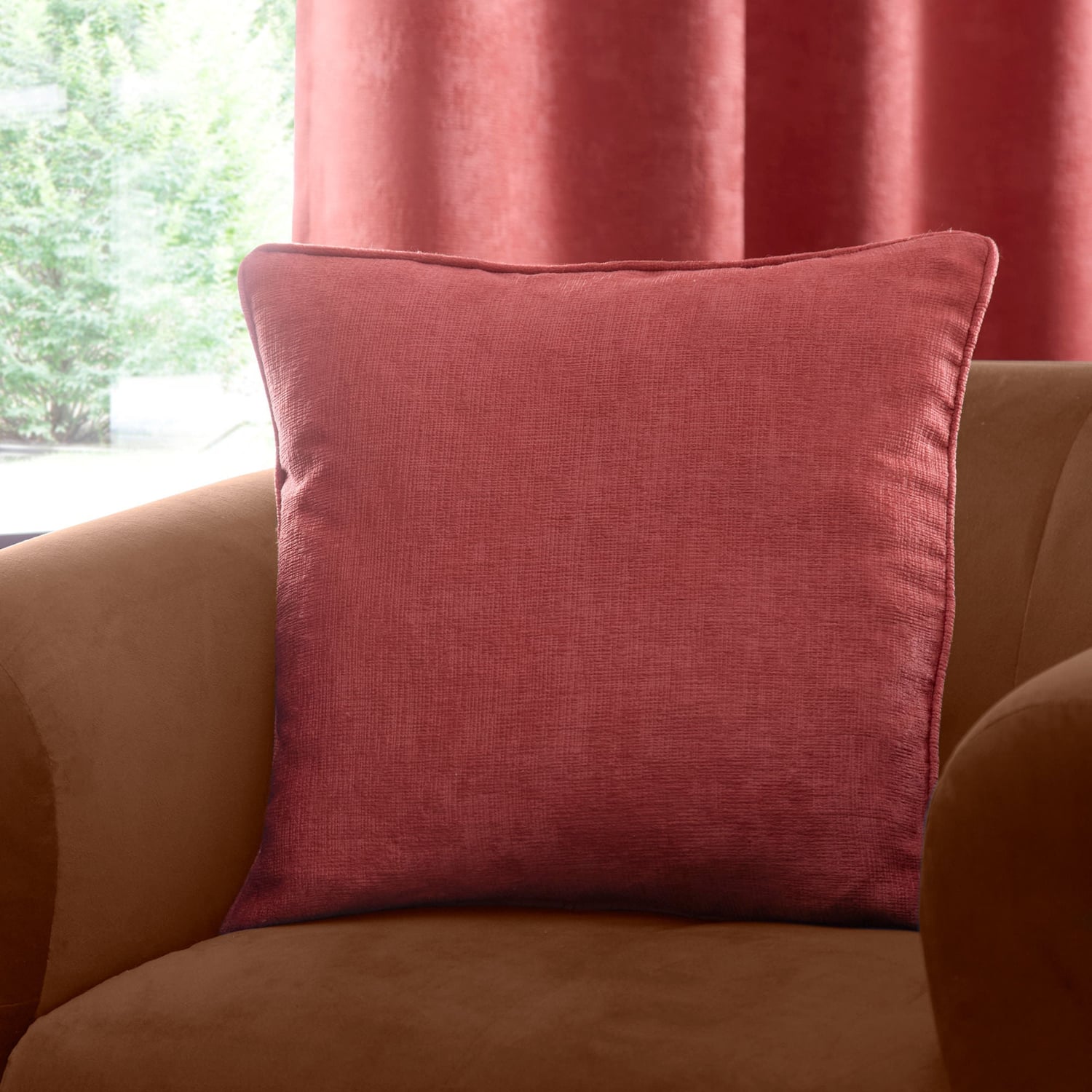 Strata Cushion Cover 43cm x 43cm - Terracotta