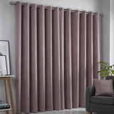 Strata Thermal Dim Out Woven Eyelet Curtains - Blush Light Filtering - Strata Eyelet Curtains In Blush 2