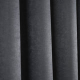 Strata Thermal Dim Out Woven Eyelet Curtains - Charcoal Light Filtering - Strata Eyelet Curtains In Charcoal 3