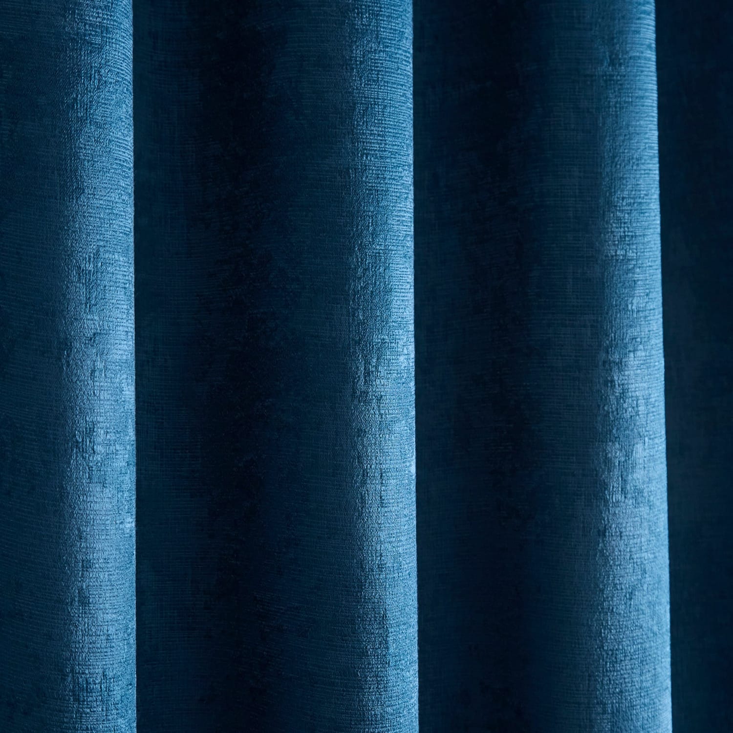 Strata Thermal Dim Out Woven Eyelet Curtains - Teal Light Filtering - Strata Eyelet Curtains In Dark Teal 3