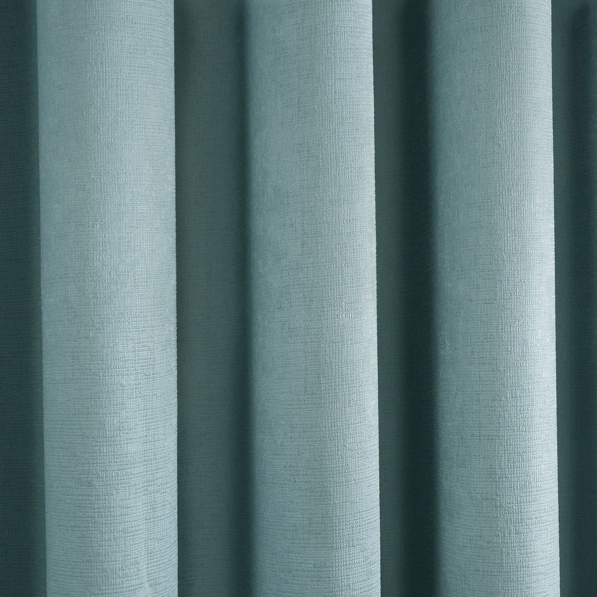 Strata Thermal Dim Out Woven Eyelet Curtains - Duck Egg Light Filtering - Strata Eyelet Curtains In Duck Egg 3