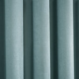 Strata Thermal Dim Out Woven Eyelet Curtains - Duck Egg Light Filtering - Strata Eyelet Curtains In Duck Egg 3