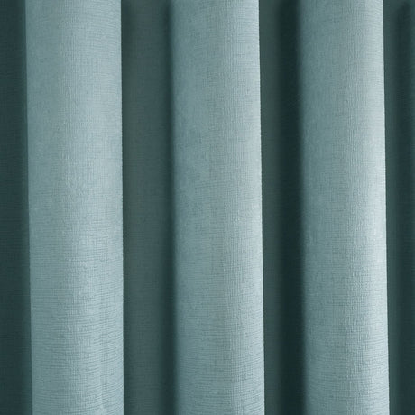 Strata Thermal Dim Out Woven Eyelet Curtains - Duck Egg Light Filtering - Strata Eyelet Curtains In Duck Egg 3
