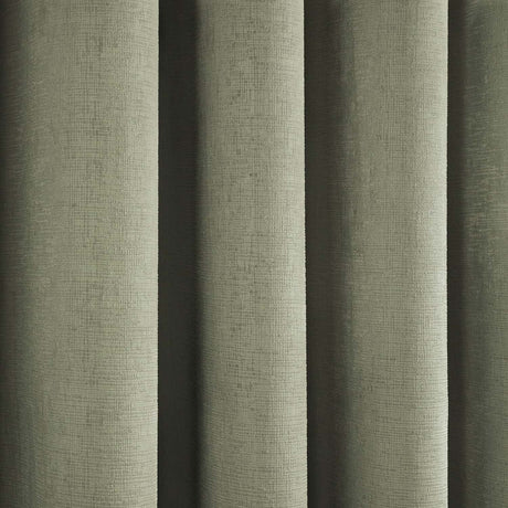 Strata Thermal Dim Out Woven Eyelet Curtains - Green Light Filtering - Strata Eyelet Curtains In Green 4
