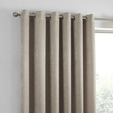 Strata Thermal Dim Out Woven Eyelet Curtains - Natural Light Filtering - Strata Eyelet Curtains In Natural 2