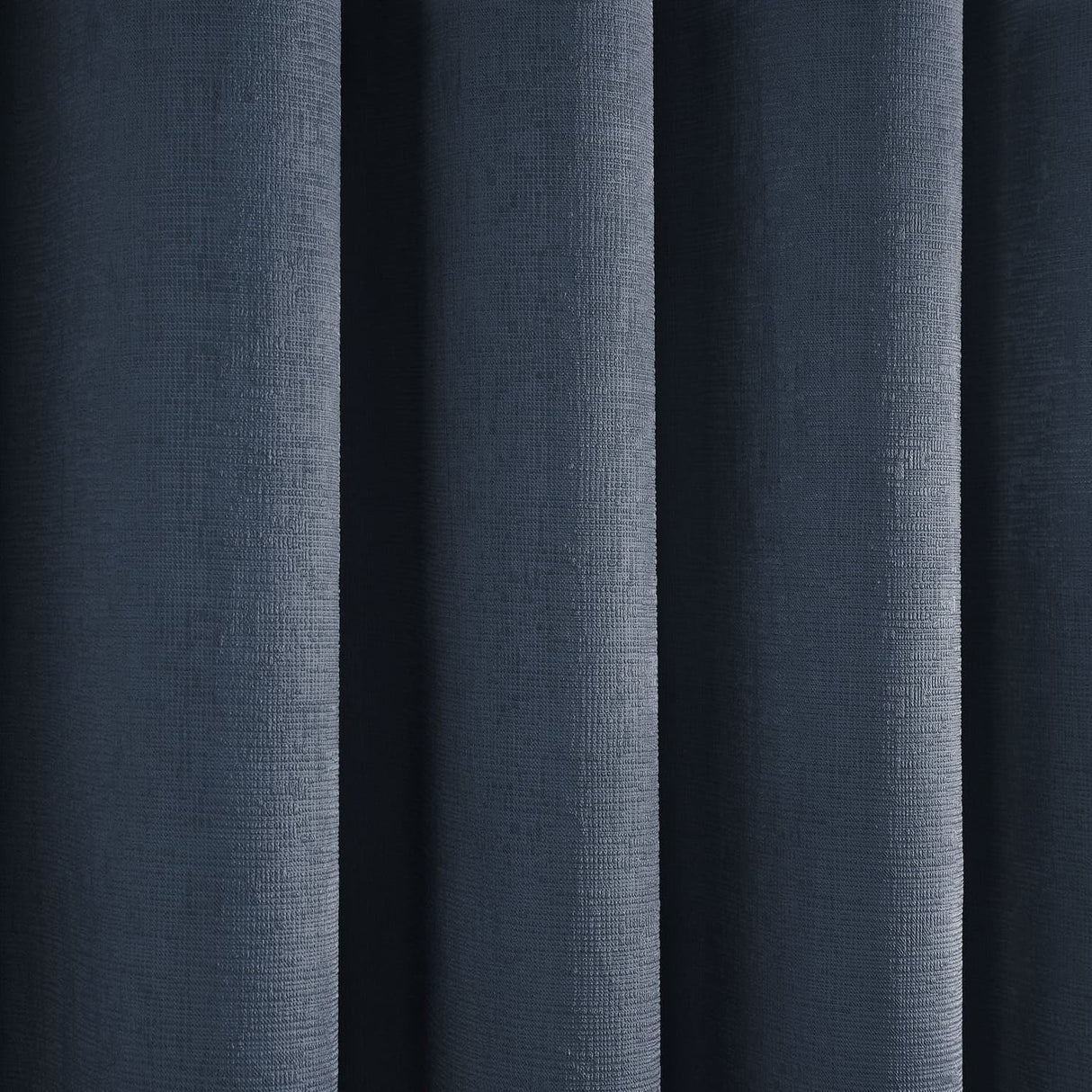 Strata Thermal Dim Out Woven Eyelet Curtains - Navy Light Filtering - Strata Eyelet Curtains In Navy 4