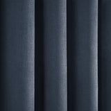 Strata Thermal Dim Out Woven Eyelet Curtains - Navy Light Filtering - Strata Eyelet Curtains In Navy 4