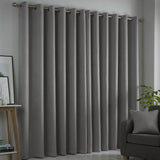 Strata Thermal Dim Out Woven Eyelet Curtains - Silver Light Filtering - Strata Eyelet Curtains In Silver 2