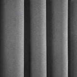 Strata Thermal Dim Out Woven Eyelet Curtains - Silver Light Filtering - Strata Eyelet Curtains In Silver 3