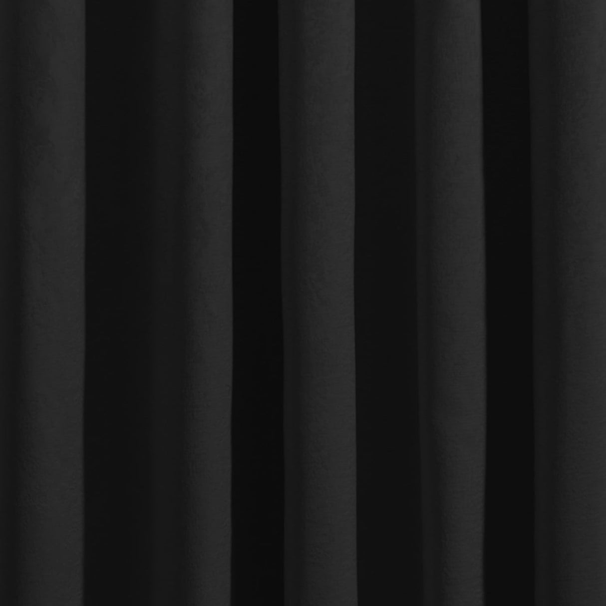 Strata Woven Thermal Door Curtain 66 x 84 Inch - Black Dimout Light Filtering - Strata Eyelet Single Panel Door Curtain In Black 4