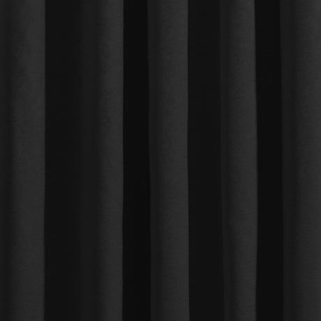 Strata Woven Thermal Door Curtain 66 x 84 Inch - Black Dimout Light Filtering - Strata Eyelet Single Panel Door Curtain In Black 4