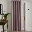 Strata Woven Thermal Door Curtain 66 x 84 Inch - Blush Dimout Light Filtering