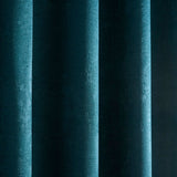 Strata Woven Thermal Door Curtain 66 x 84 Inch - Forest Green Dimout Light Filtering - Strata Eyelet Single Panel Door Curtain In Dark Green New Green 3