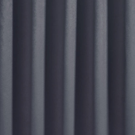 Strata Woven Thermal Door Curtain 66 x 84 Inch - Navy Dimout Light Filtering - Strata Eyelet Single Panel Door Curtain In Navy 4