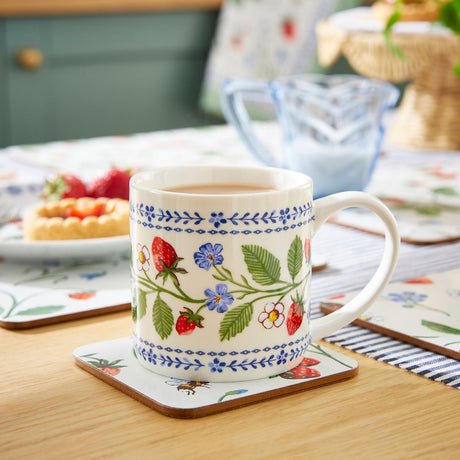 Ulster Weavers Strawberry Patch Coasters 4 Pack - Strawberry Patch Coasters 4 Pack In Green 3