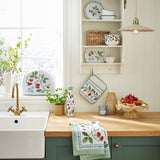 Ulster Weavers Strawberry Patch Cotton Apron - Strawberry Patch Cotton Apron In Green 3