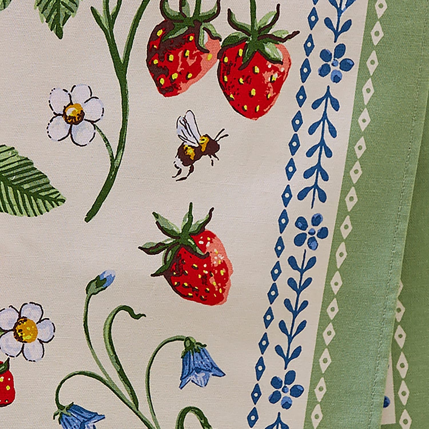Ulster Weavers Strawberry Patch Cotton Tea Towel - Strawberry Patch Cotton Tea Towel In Green 4