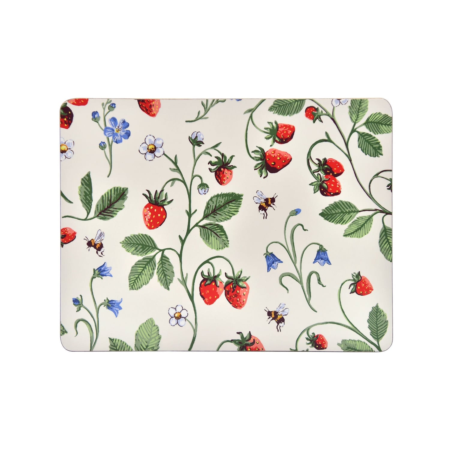 Ulster Weavers Strawberry Patch Cotton Placemat 4 Pack