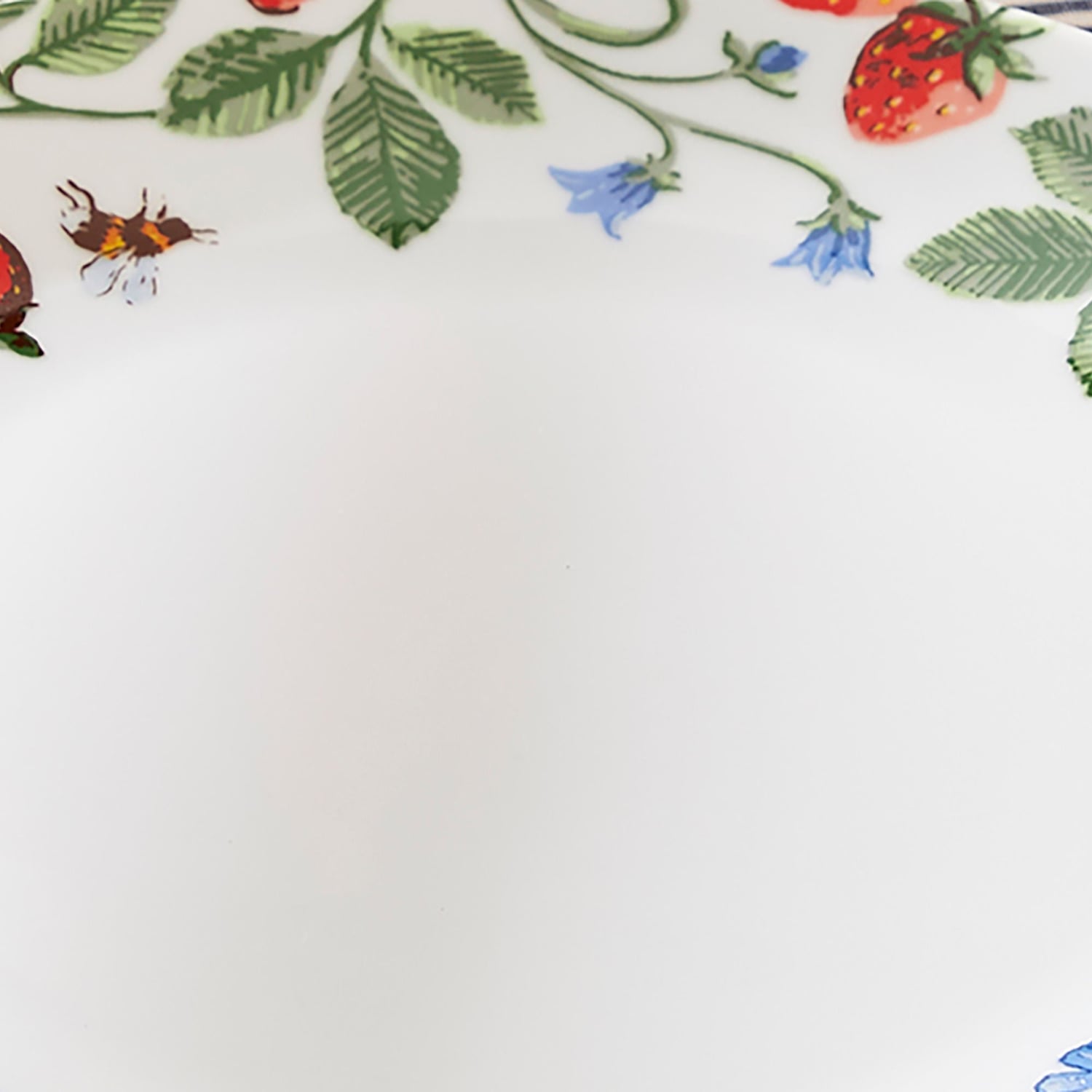 Ulster Weavers Strawberry Patch Porcelain Dinner Plate - Strawberry Patch Porcelain Dinner Plate In Green 4