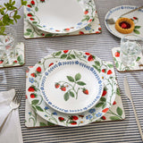 Ulster Weavers Strawberry Patch Porcelain Dinner Plate - Strawberry Patch Porcelain Side Plate In Green 2