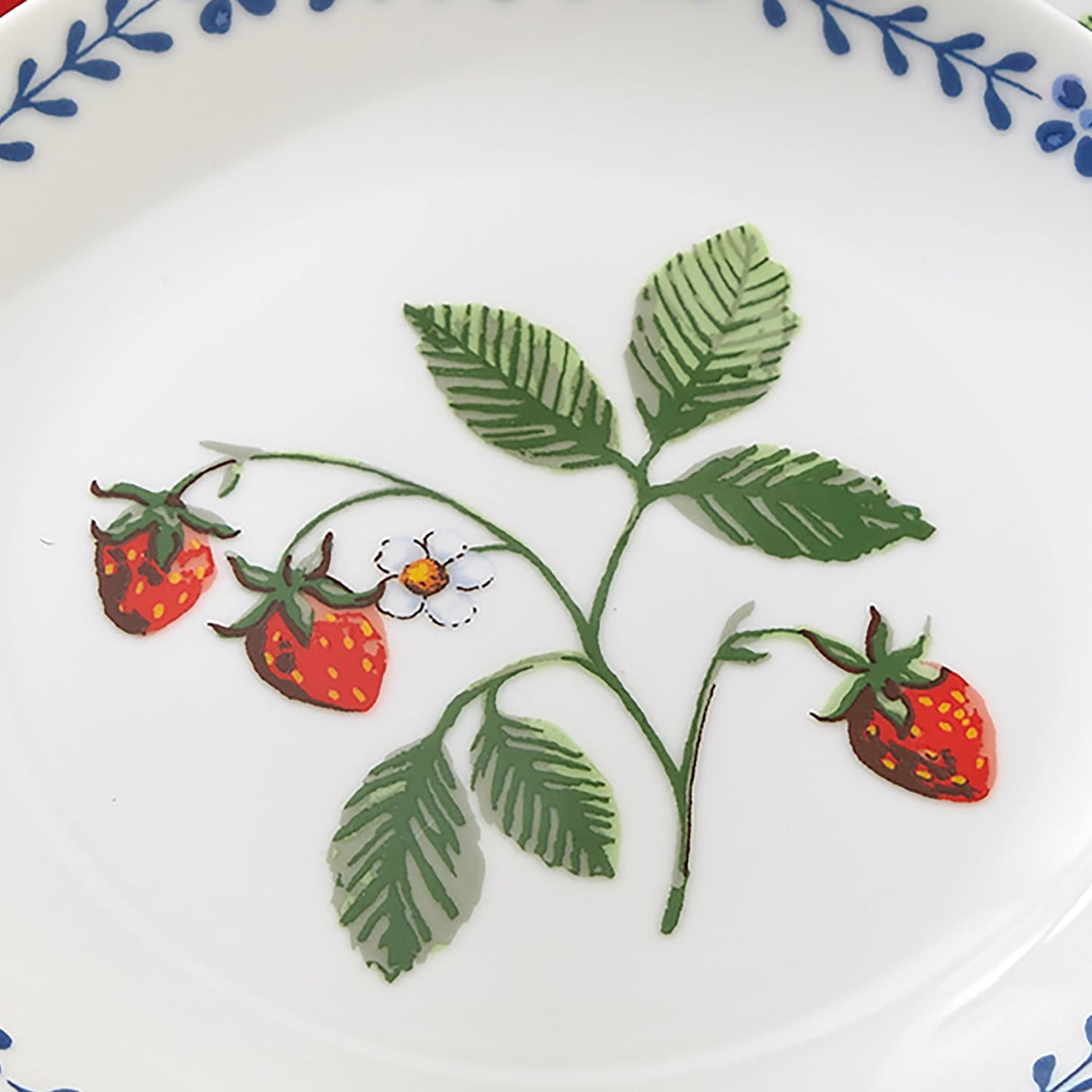 Ulster Weavers Strawberry Patch Porcelain Dinner Plate - Strawberry Patch Porcelain Side Plate In Green 5