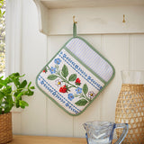 Ulster Weavers Strawberry Patch Cotton Pot Mitt - Strawberry Patch Pot Mitt In Green 2