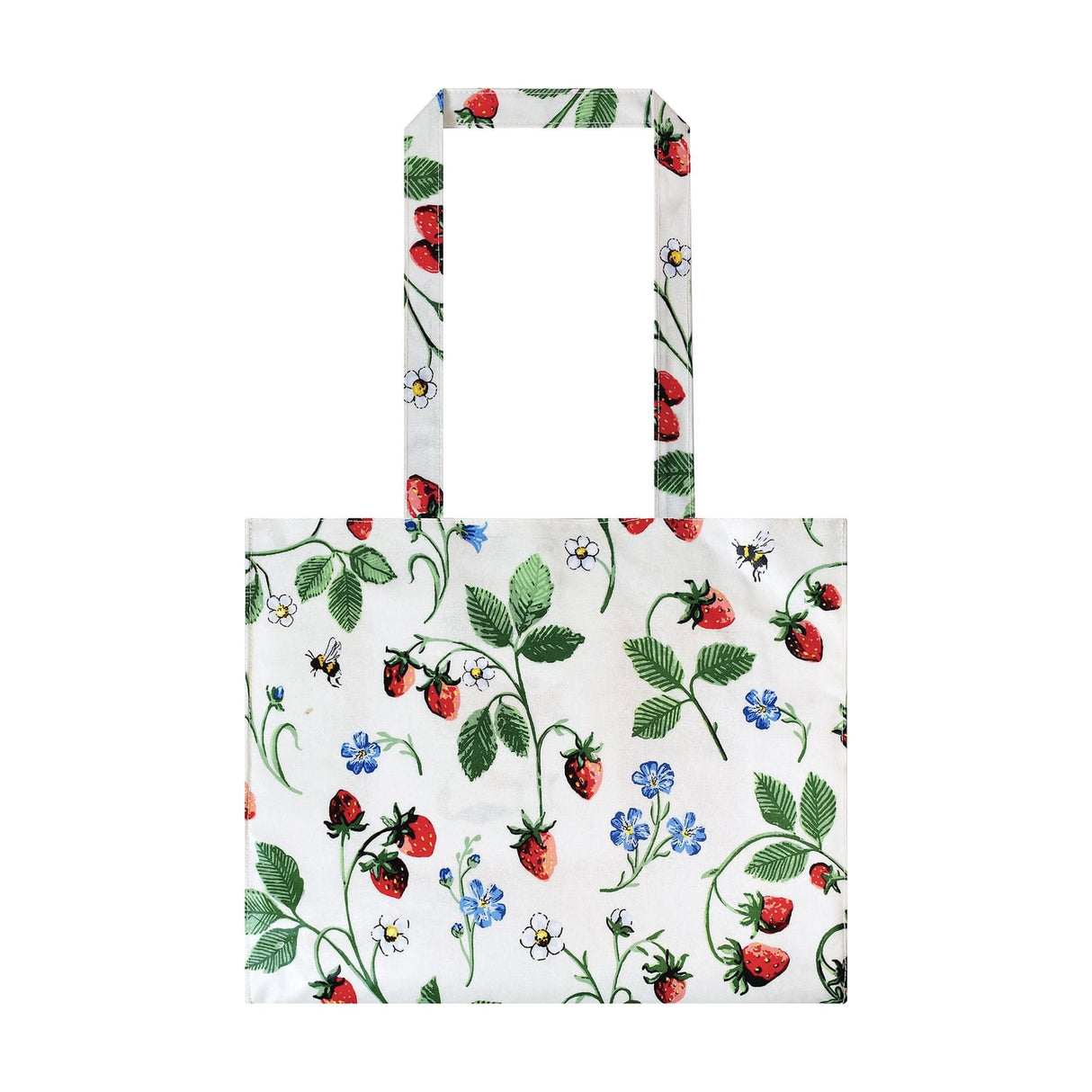 Ulster Weavers Strawberry Patch Foldable Tote Bag - Strawberry Patch Shoulder Bag Pvc In Green 1