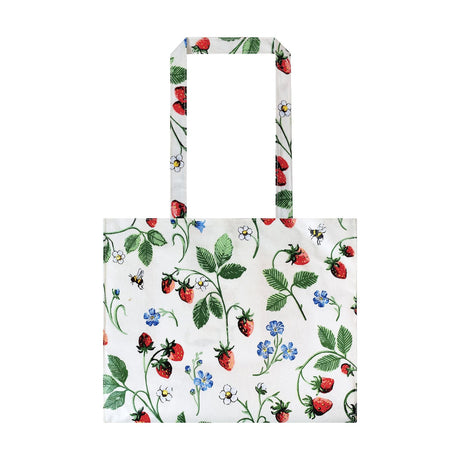 Ulster Weavers Strawberry Patch Foldable Tote Bag - Strawberry Patch Shoulder Bag Pvc In Green 1