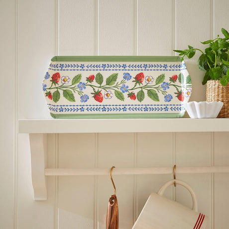 Ulster Weavers Strawberry Patch Large Scatter Tray - Strawberry Patch Small Serving Tray In Green 2
