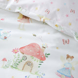Summer Fairies Kids Pink Fairy Print Polycotton Duvet Cover Set - Summer Fairies Duvet Cover Set In Pink 3
