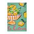 Summer Fruits 100% Cotton Green Tea Towel