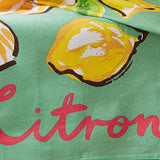 Summer Fruits 100% Cotton Green Tea Towel - Summer Fruits Cotton Tea Towel - Le Citron 3