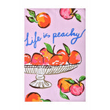 Summer Fruits 100% Cotton Pink Tea Towel
