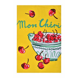 Summer Fruits 100% Cotton Yellow Tea Towel
