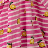 Summer Fruits Pink Lemon and Stripe Recycled Polyester Throw - Summer Fruits Throw In Pink 120 X 150Cm 5
