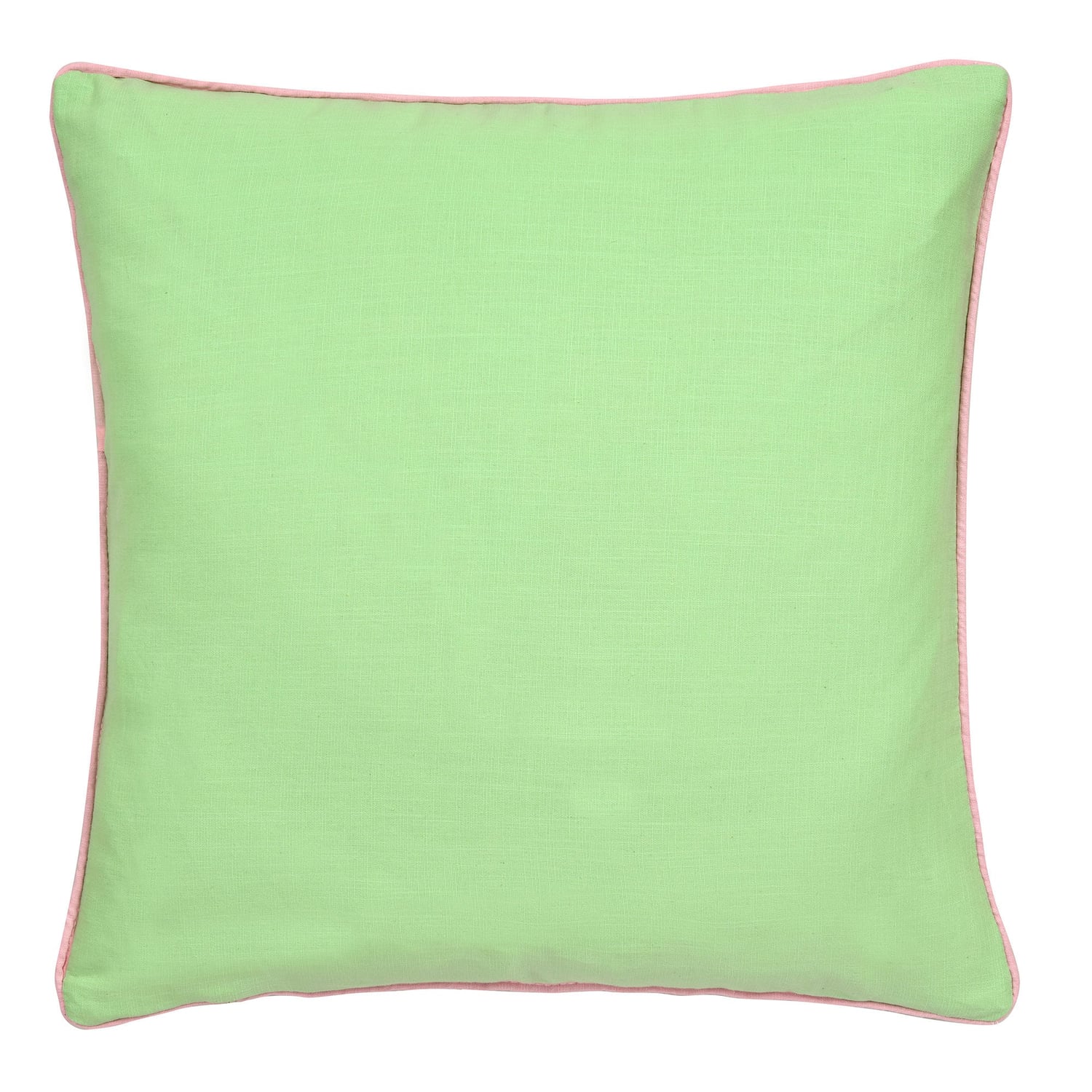 Summer Vibes Embroidered Cotton Filled Cushion - Summer Vibes Slogan Cushion In Multi 43 X 43Cm 3