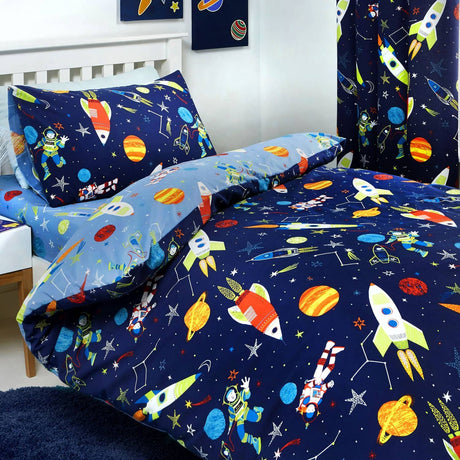 Supersonic Kids Duvet Cover Set Reversible Bedding Single Double Toddler