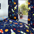 Supersonic Kids Tape Top Curtains Light Filtering Polycotton