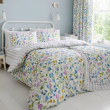 Sweetpea Floral 100% Cotton Lilac 28cm Deep Fitted Sheet