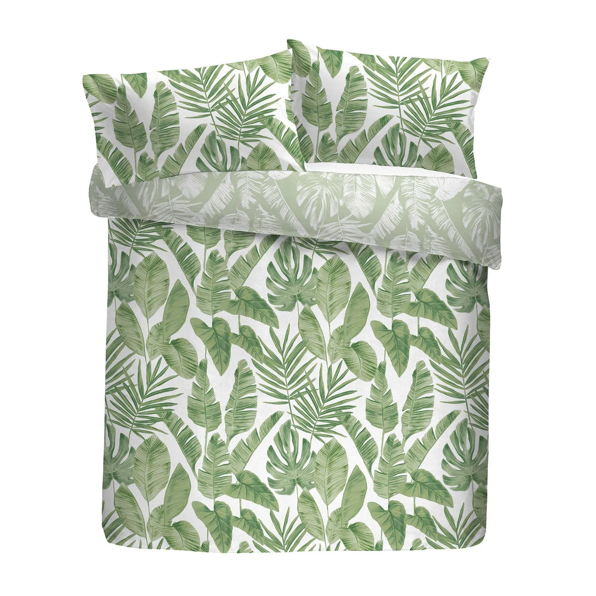 Tahiti Duvet Cover Set in Green - Double