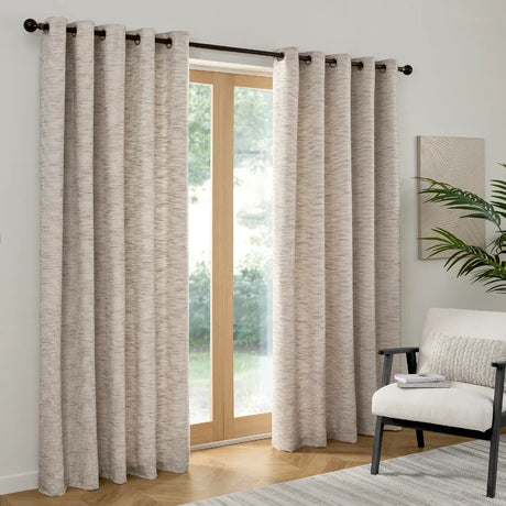 Talon Eyelet Curtains by Curtina