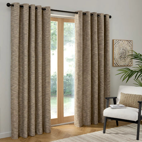 Talon Eyelet Curtains by Curtina
