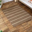 Tala Stripe Jute Effect Rug 120cm x 170cm by Yard