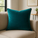 Meridian Velvet Piped Cushion Cover 22" x 22" (55cm x 55cm) by Paoletti