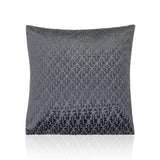 Alan Symonds Temple Velvet Cushion Cover 18" x 18" in Charcoal